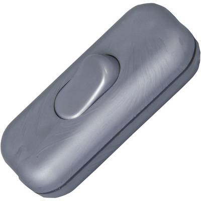 Kopp 191320086 Zsinórkapcsoló törésgátlóval Ezüst 1 x KI/BE 2 A 1 db (191320086)