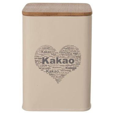 Lemez / fadoboz 9,5x9,5x14 cm KAKAÓ SZÍV (127514)