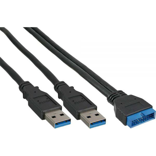 Adaptador Usb3.0 Interno A 2xusb 3.0 Externo