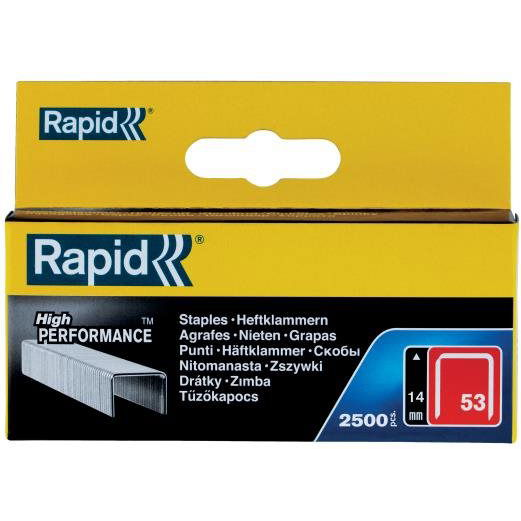 Rapid tűzőkapocs 53/14 mm, 2500 db, dobozban (11860425)