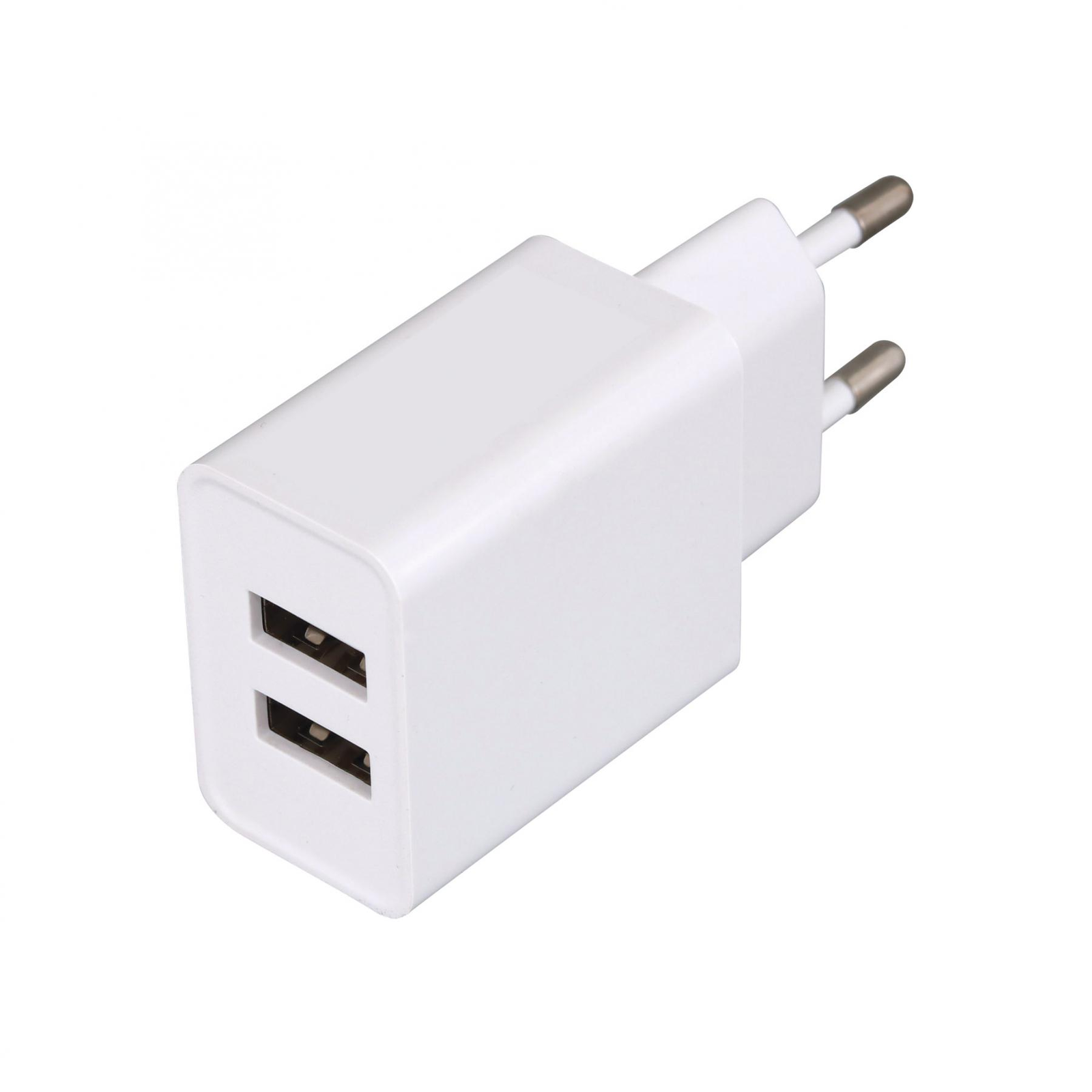 Home Hálózati 2xUSB töltő (5V / 2400mA) Fehér (SA 24USB)