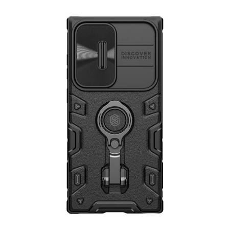 Калъф с Плъзгач и Поставка за SAMSUNG S23 Ultra, NILLKIN CamShield Armor Pro Case, Черен