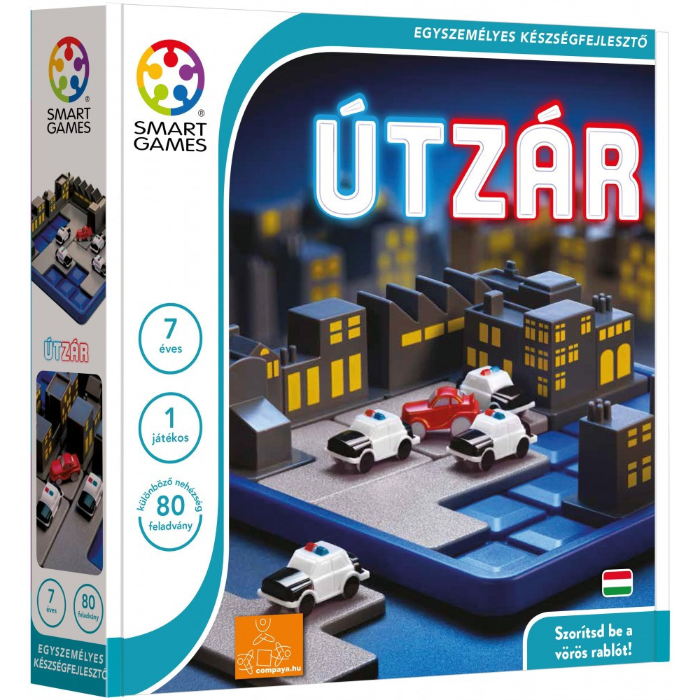 SmartGames Road Block Útzár logikai játék 60 feladattal (999033)