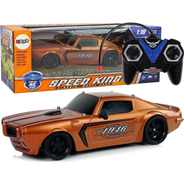 R/C Sport Autó - 1:18, 27 Mhz, Barna