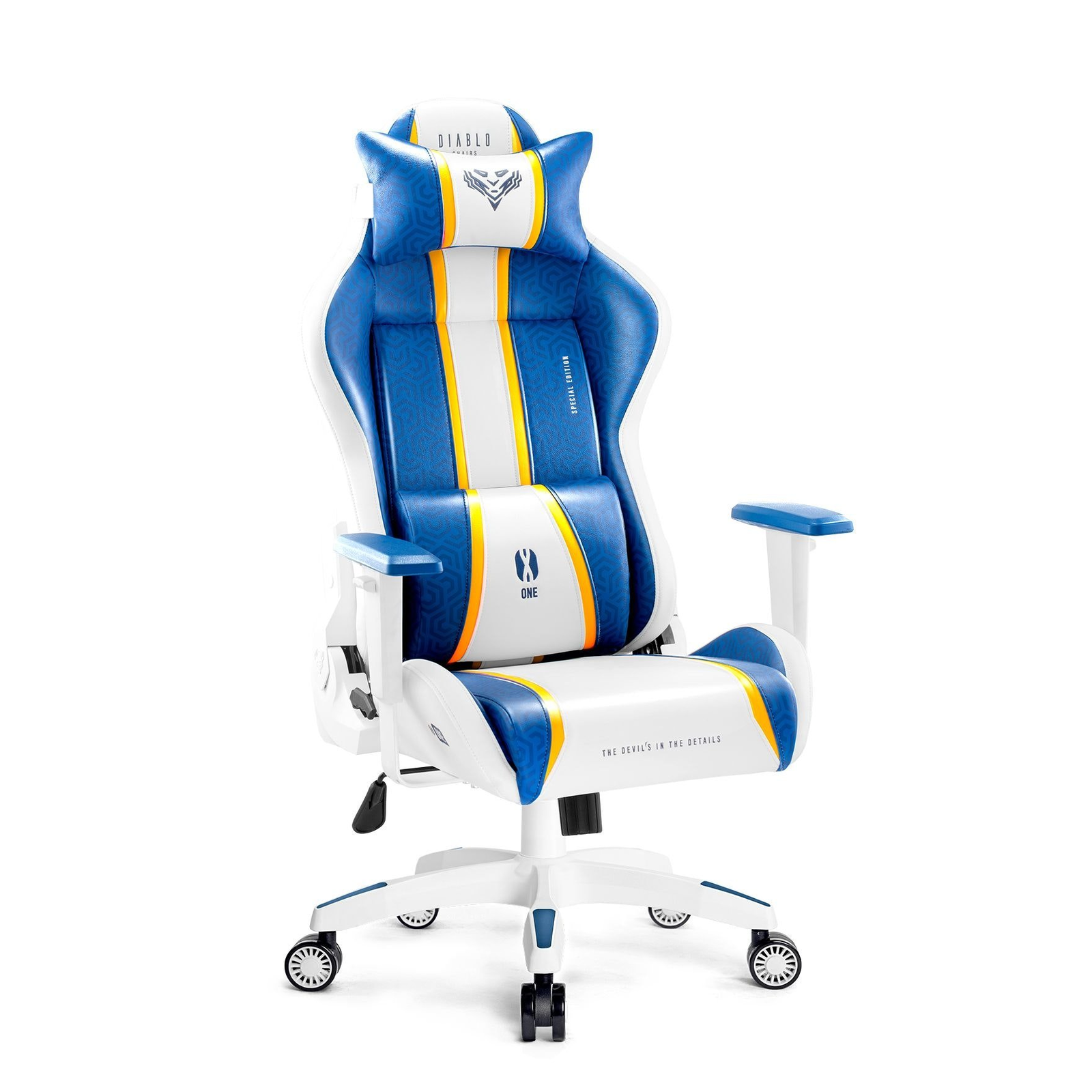 Diablo Chairs X-One 2.0 Gamer szék Normal Size Aqua Blue (DIABLO X-ONE 2.0 AQUA BLUE NORMAL)