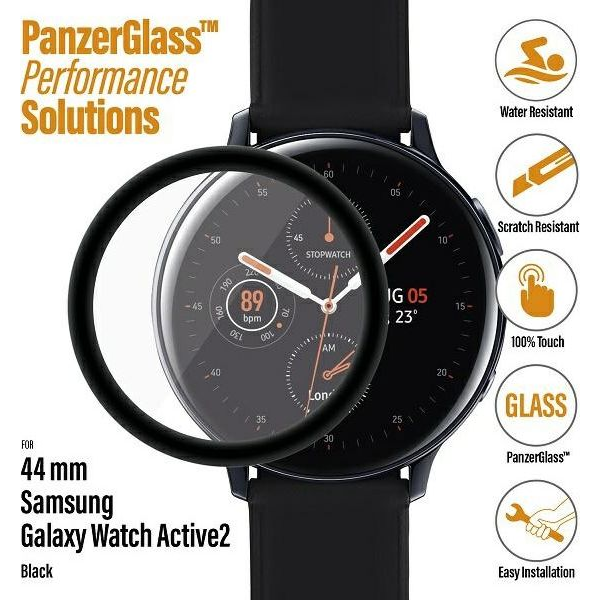 PanzerGlass 7207 inteligentné nositeľné príslušenstvo Ochrana displeja Priehľadná Temperované sklo, Polyetyléntereftalát (PET)