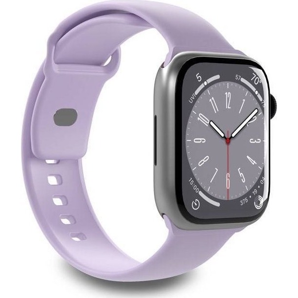 Puro Apple Watch 42/44/45/49mm Szilikon Okosóra szíj - Lila (PUR708)