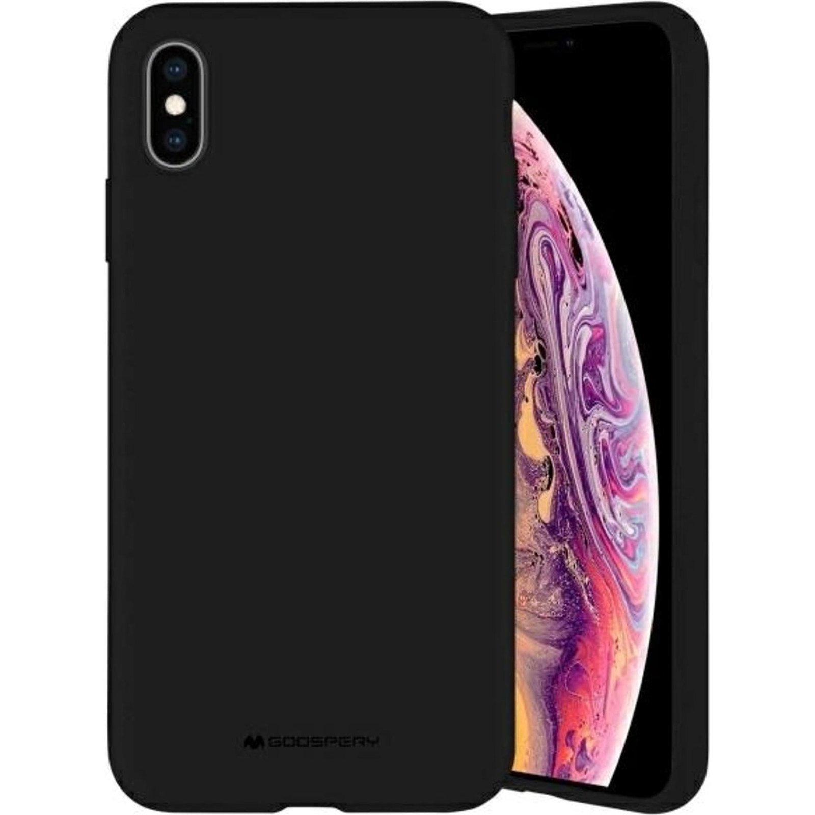 Mercury Silicone Samsung Galaxy S23 Ultra szilikon tok, fekete (Mer007592)