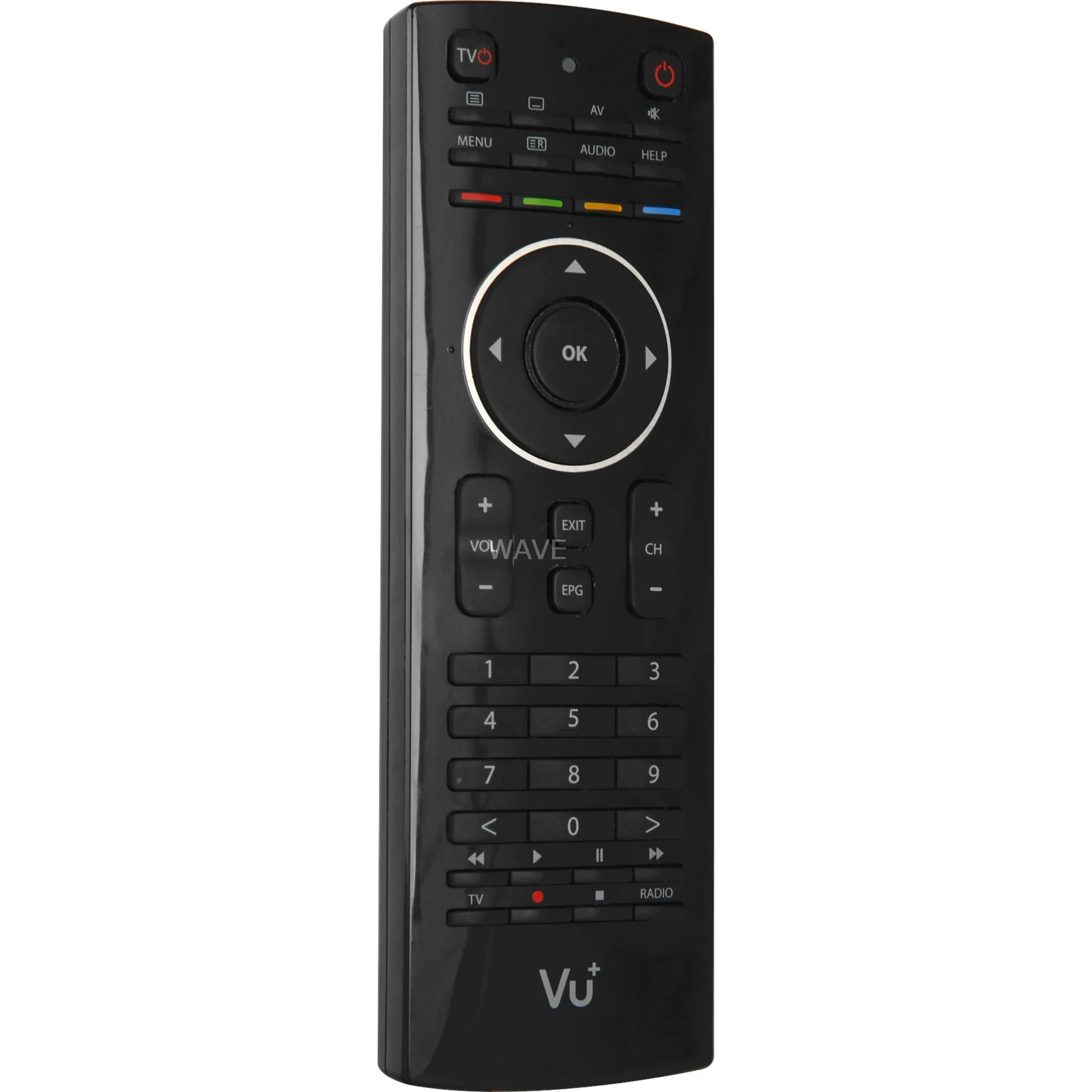 VU+ 12299 távirányító Ultimo / Solo2 / Duo2 Set-Top-Box készülékhez - Fekete (12299)