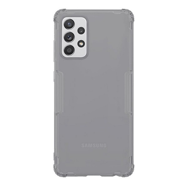 Samsung Galaxy A72 4G (Sm-A725F), Galaxy A72 5G (Sm-A726F) Силиконов протектор за телефон Nillkin Nature (среден удароустойчив, ъгъл с въздушна възглавница, 0,6 мм, ултра тънък) сив