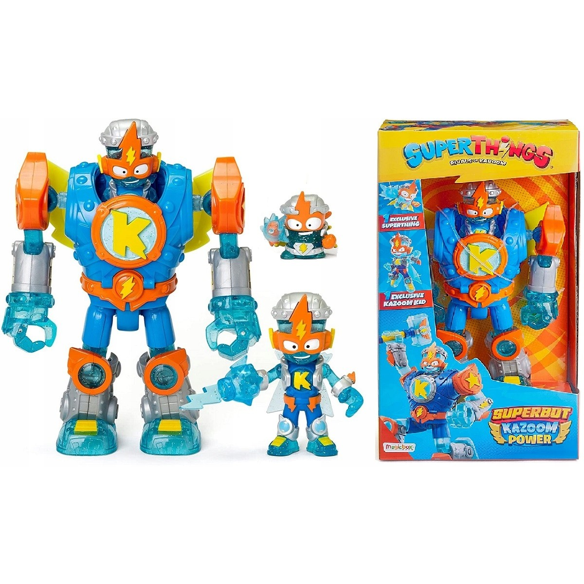 Magic Box SuperThings Superbot Kazoom Power akciófigura (8431618018880)
