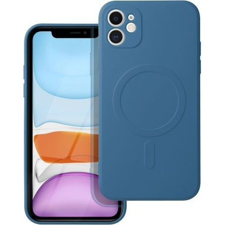 Magsafe szilikon tok Apple iPhone 11, kék ( )