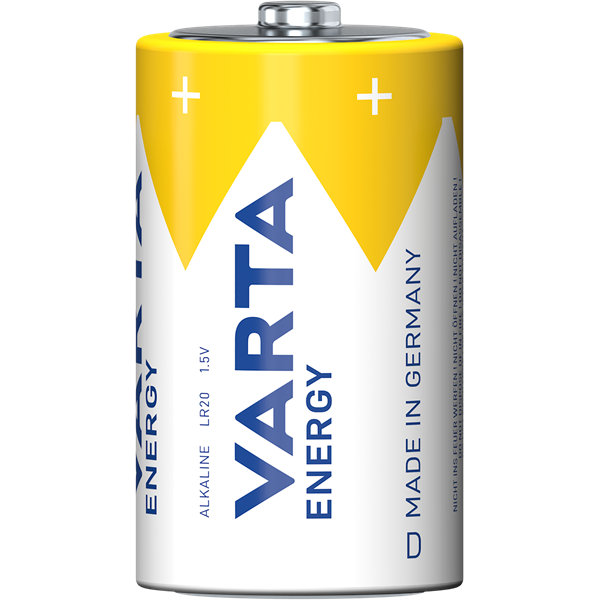Varta 4120229422 Energy góliát D (LR20) elem 2db/csomag (műanyagmentes csomagolás) (4120229422)