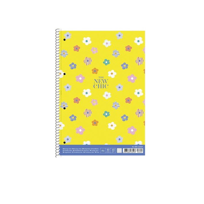 Shkolyaryk College Block Bon Voyage 80 lapos A4 négyzetrácsos jegyzetfüzet - Többféle (A4-080- 6604K)