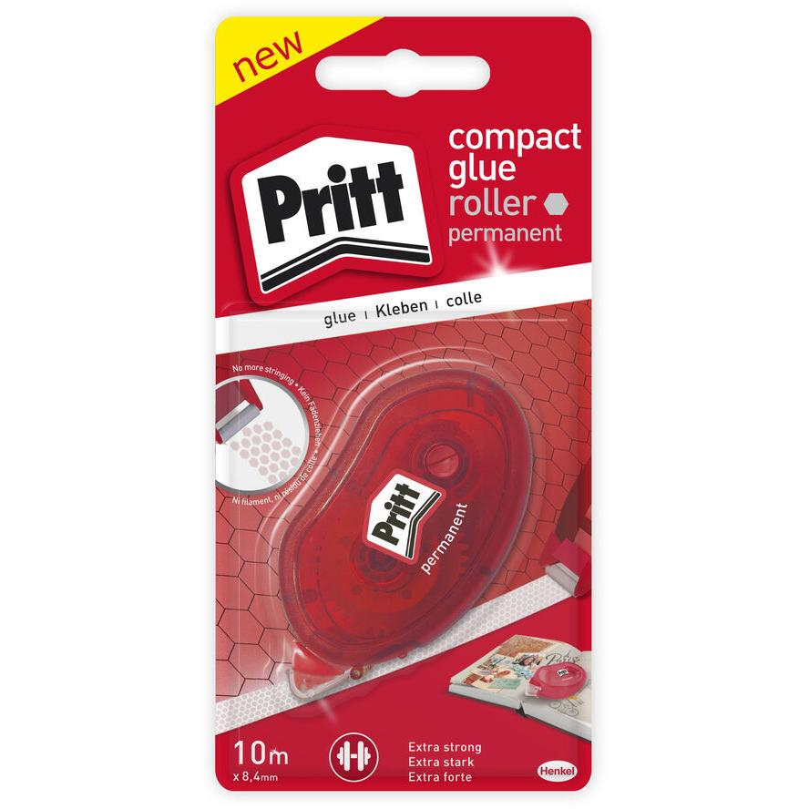 Pritt Compact Kleberoller, B: 8,4mm, L: 10m, permanent (9H ZCGPB) (9H ZCGPB)