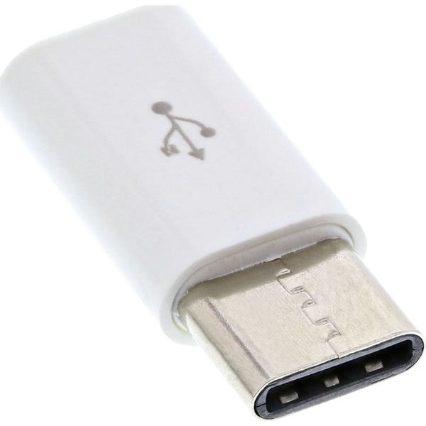 InLine 33303I adattatore per inversione del genere dei cavi USB type C male microUSB2.0 Bianco