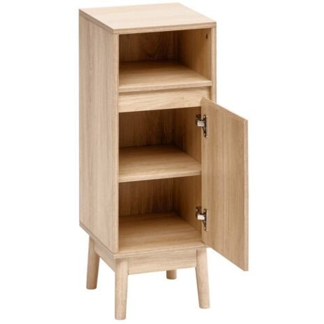 Mueble De Baño De 1 Puerta Abana En Madera Clara