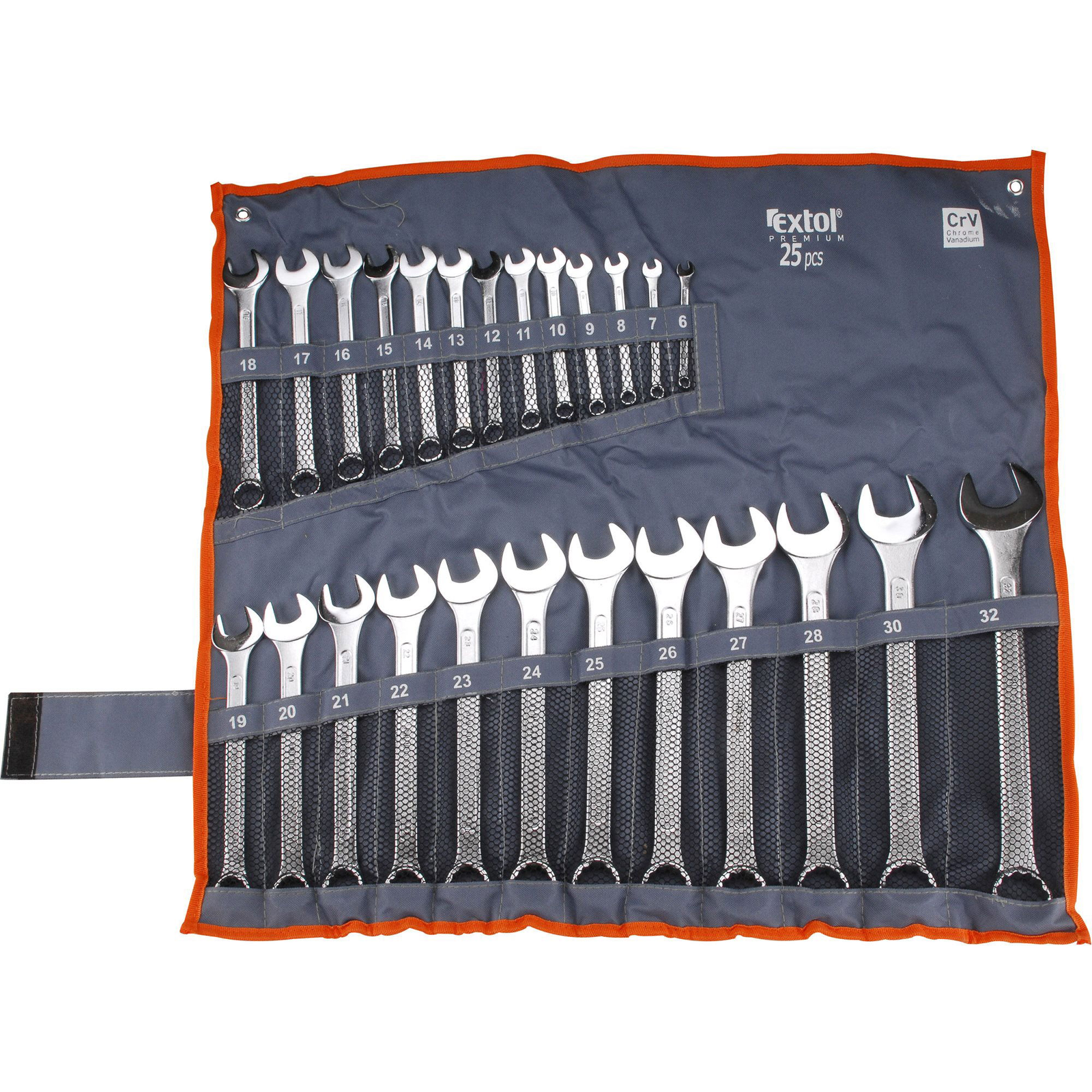 EXTOL PREMIUM 6334 csillag-villáskulcs készlet 25 db (6334)