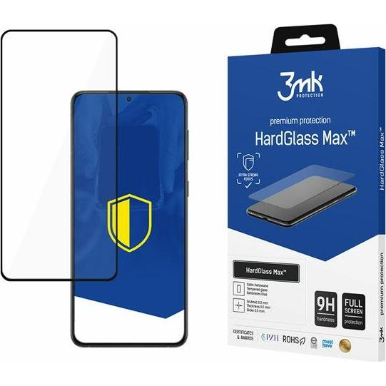 Cristal Templado Galaxy S22 Plus Bordes Reforzados Hardglass Max 3mk Negro