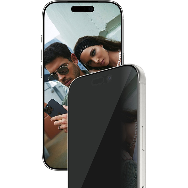 PanzerGlass SAFE. by ® 2-Way Privacy Screen Protector iPhone 17 Pro | Ultra-Wide Fit w. EasyAligner Klar skærmbeskytter Apple 1 stk