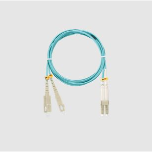 Nikomax Optikai patch kábel SL - LC, MM 50/125, duplex, 3m, aqua (NMF-PC2M3C2-SCU-LCU-003)