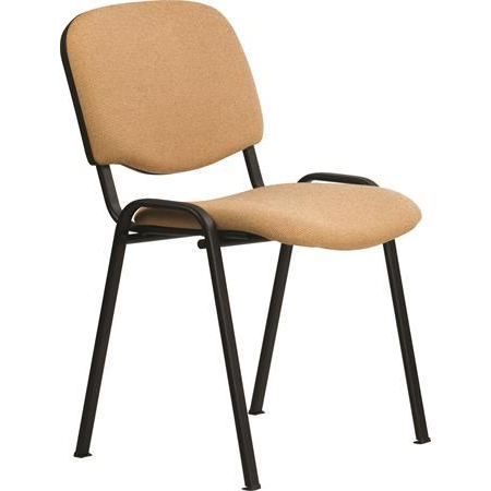 "Felicia" tárgyalószék szövetborítás fekete fémváz drapp  (BBSZV155 / FELICIA C.04)