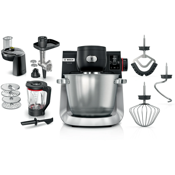 Bosch Serie 6 MUMS6ZS34 кухненски робот 1600 W 5,5 Д Черен, Неръждаема стомана