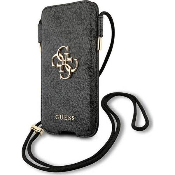 Guess 4G Metal Logo GUHCP12L4GPSGR 6,7" telefontartó táska, szürke