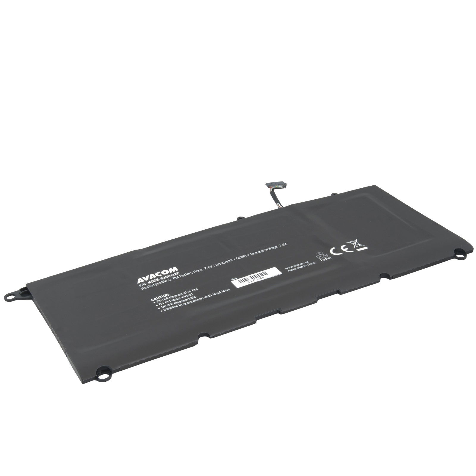 Avacom Dell XPS 13 9350 Li-Pol 7,6V 6842mAh 52Wh (NODE-9350-52P)