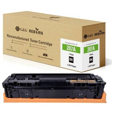 Съвместима тонер касета G&G за HP 207A, черна, 1350 страници