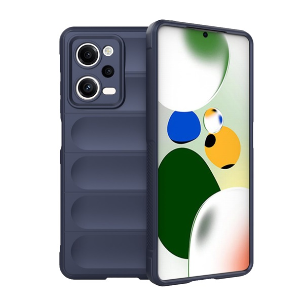 Szilikon telefonvédő (ütésállóság, kameravédő, 3D) SÖTÉTKÉK Xiaomi Poco X5 Pro 5G / Redmi Note 12 Pro 5G "Gigapack csomagolás" (GP-136807)