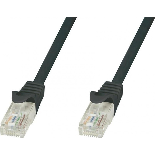 Techly ICOC CCA5U-0025-BKT мрежов кабел Черен 0,25 м Cat5e U/UTP (UTP)