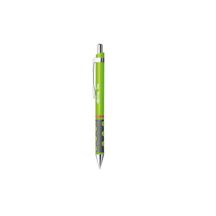 Rotring Tikky Nyomógombos golyóstoll neonzöld - 0,8mm / Kék (NRR2205270)