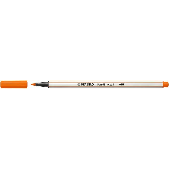 STABILO Pen 68 brush prémium ecsetfilc rugalmas heggyel élénk narancssárga (568/30) (568/30)