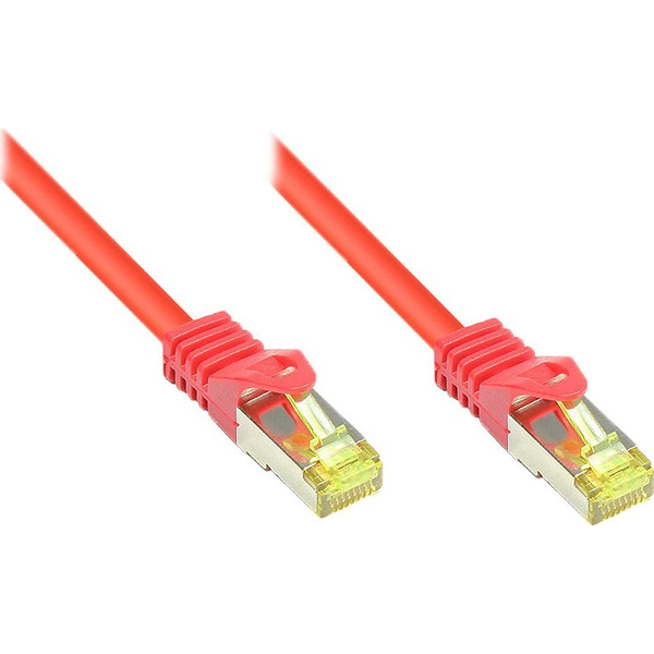 Good Connections RJ45 Patch Cable withCat.7 RohCable and latch protection (RNS), S/FTP, PiMF, halogen free, 600MHz, OFC, red, 40m, Good Connections (8070R- 400R)