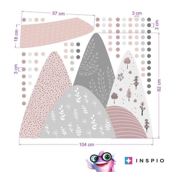 Falimatricák lányoknak - Növényekkel teli dombok