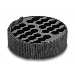 Delock kábelrendező tépőzárral fekete (66057) (delock66057)