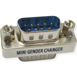 Redukce / Adaptér Mini Gender Changer DSUB 9 pin M/M (samec/samec)