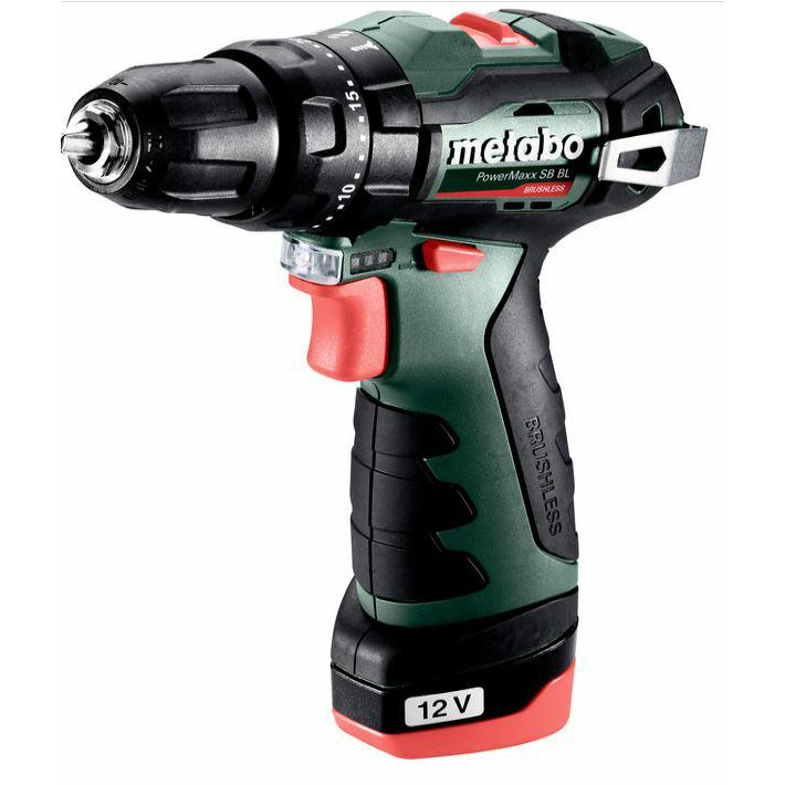 Metabo PowerMaxx SB BL Akkus Ütvefúró-Csavarozó - 12 V,1 x 2 Ah Akku + Töltő, Kofferben (601784500)