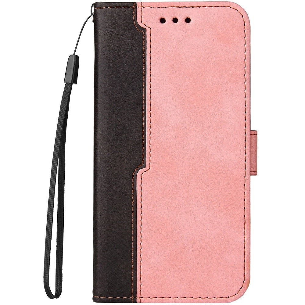 Apple iPhone 16, Oldalra nyíló tok, stand, kártyatartóval, kézpánttal, Wooze Colour Wallet, rózsaszín (TS6536)
