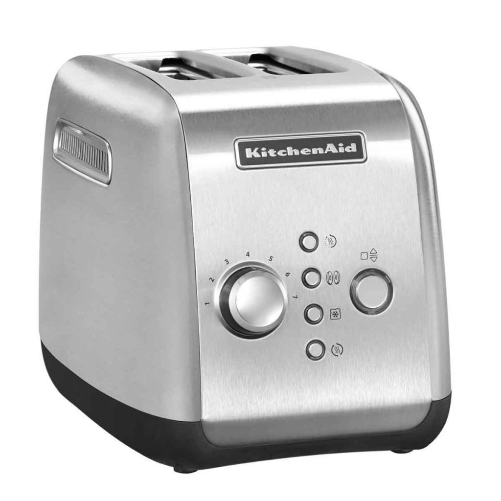 KitchenAid 2-szeletes motorizált kenyérpirító rozsdamentes acél színű (5KMT221ESX) (5KMT221ESX)