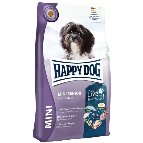 Happy Dog Mini Senior, karma sucha, dla starszych psów małych ras, 300 g