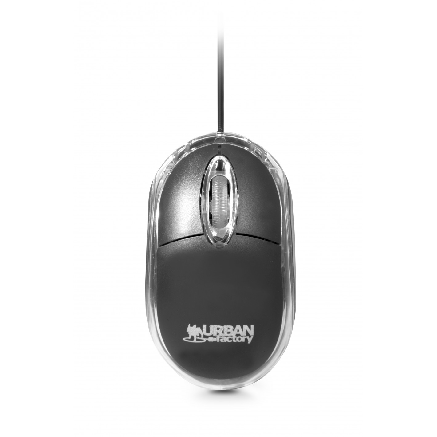 Urban Factory Crazy Small 800 DPI Vezetékes Optikai Egér - Fekete (BDM02UF)