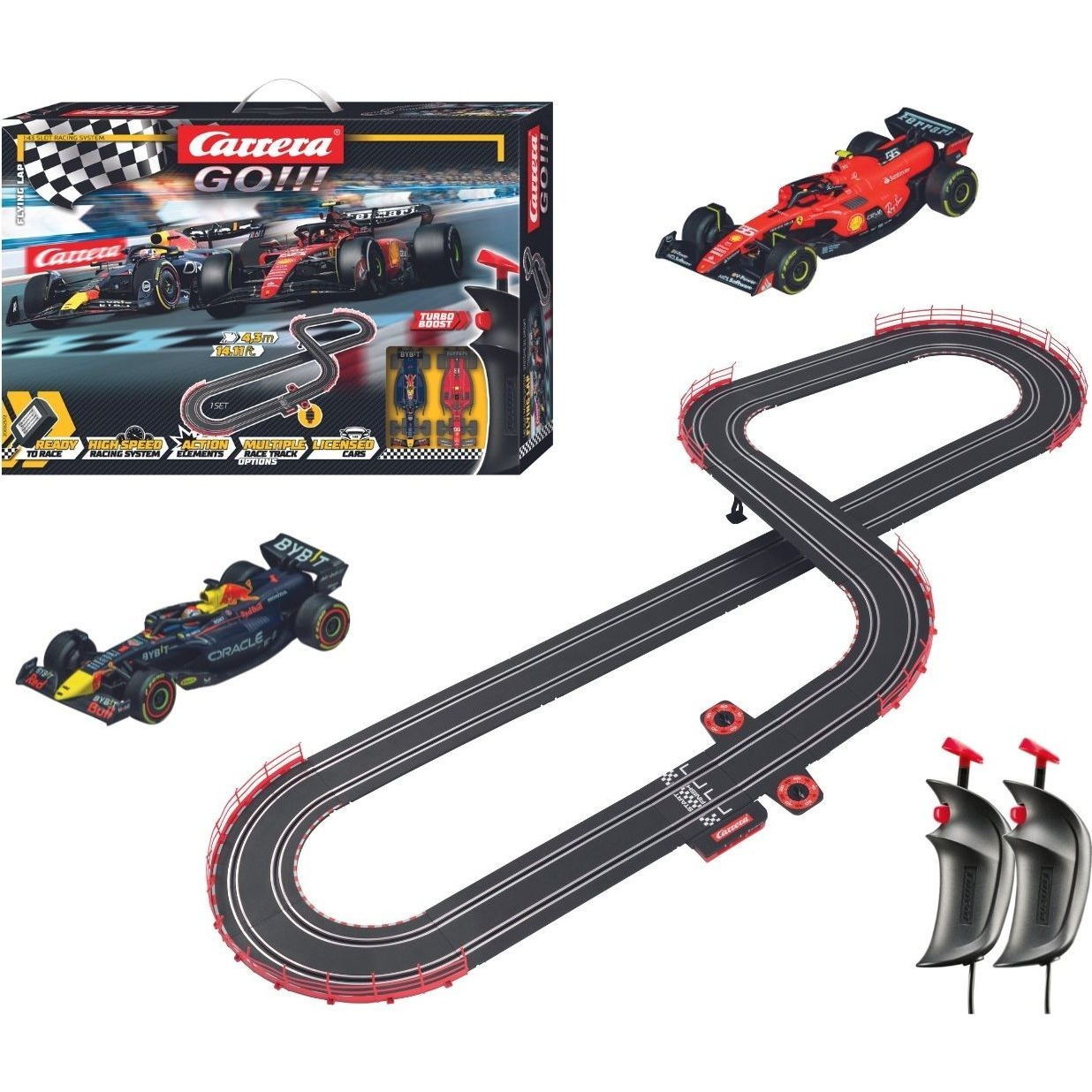 Carrera GO!!! Flying Lap Formula-1 Sainz - Verstappen Versenypálya 4,3m (5945-PMI)