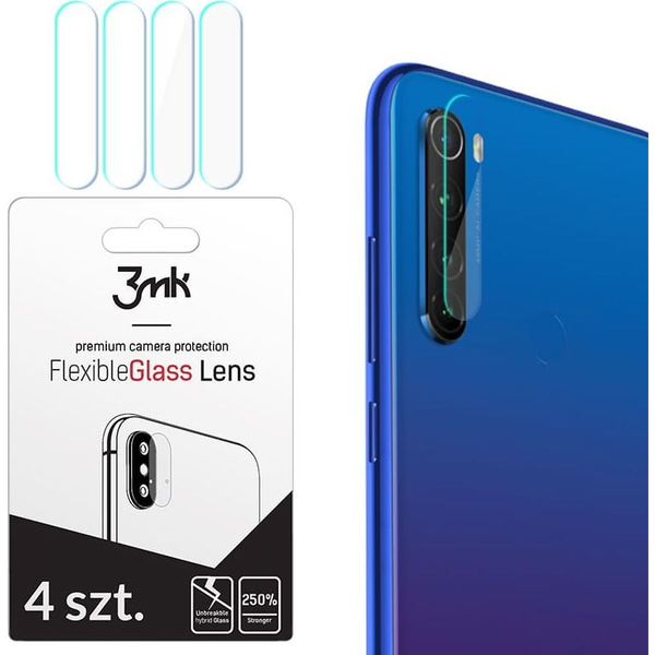 Hybridní Sklo 3MK pro Xiaomi Redmi Note 8T, 4 ks