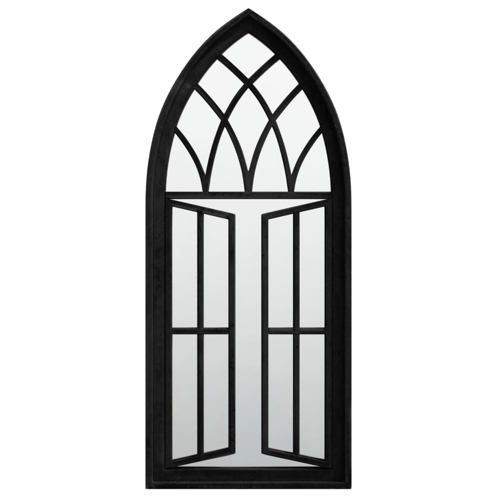 fekete vas tükör beltéri használatra 70 x 30 cm (3093534)