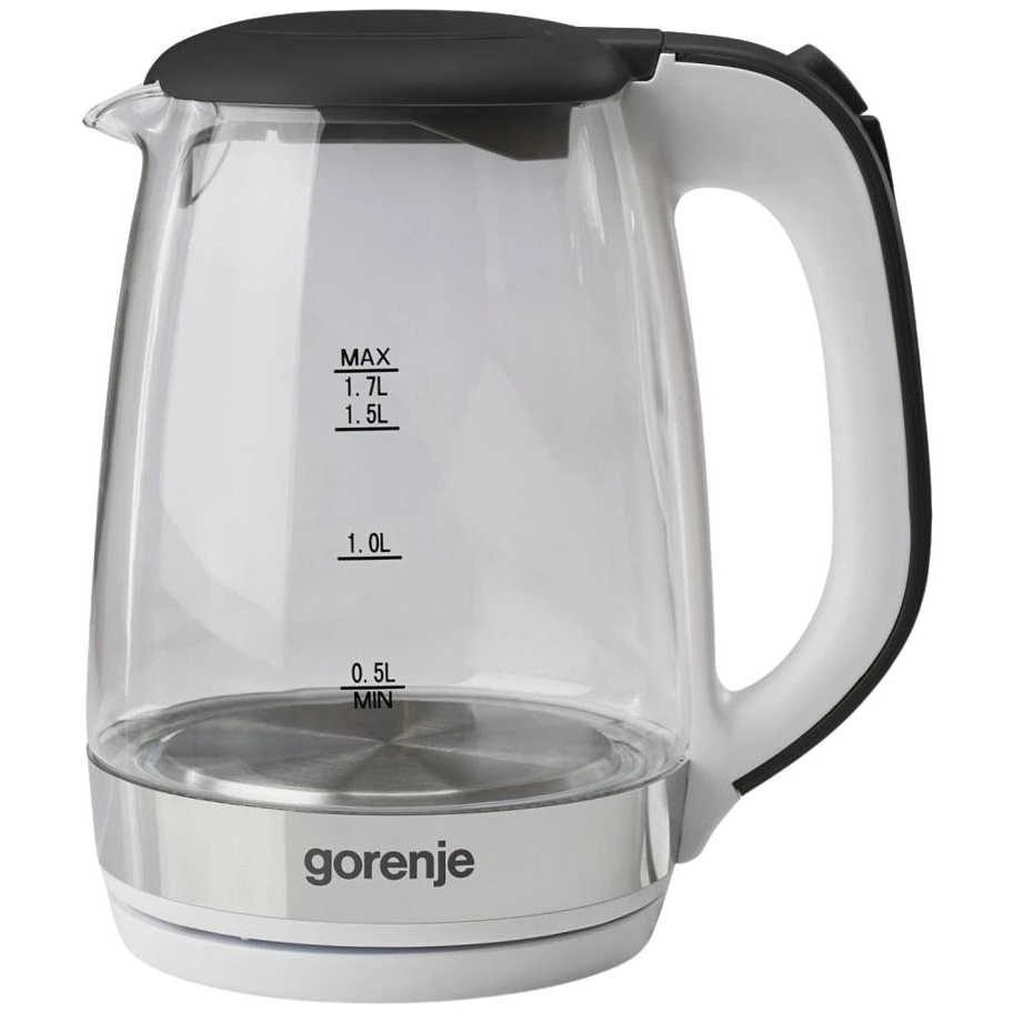 Gorenje K17GXG Vízforraló 1.7L 2200 Watt - Fekete / Ezüst (K17GXG)