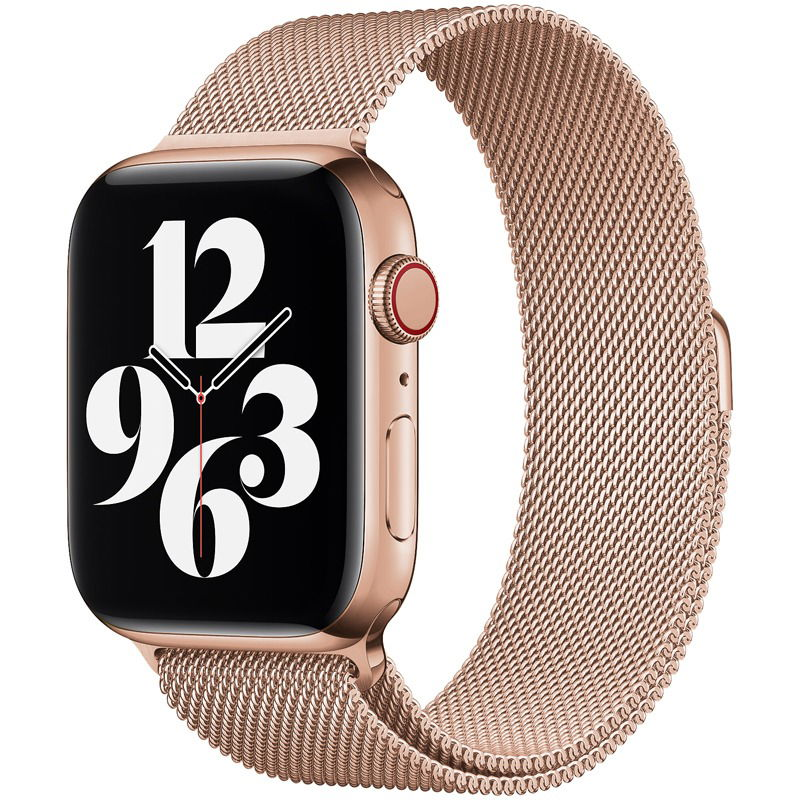 Eternico Elegance Milanese Apple Watch 42mm / 44mm / 45mm / Ultra 49mm - rose gold (AET-AWMNS-rogo-42)