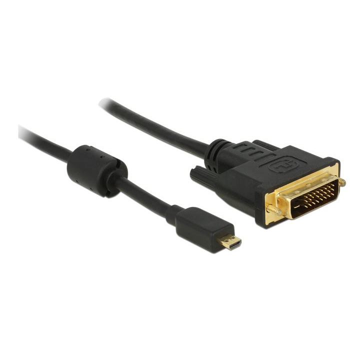 Delock 83586 Micro HDMI D --> DVI-D 2m kábel (83586)