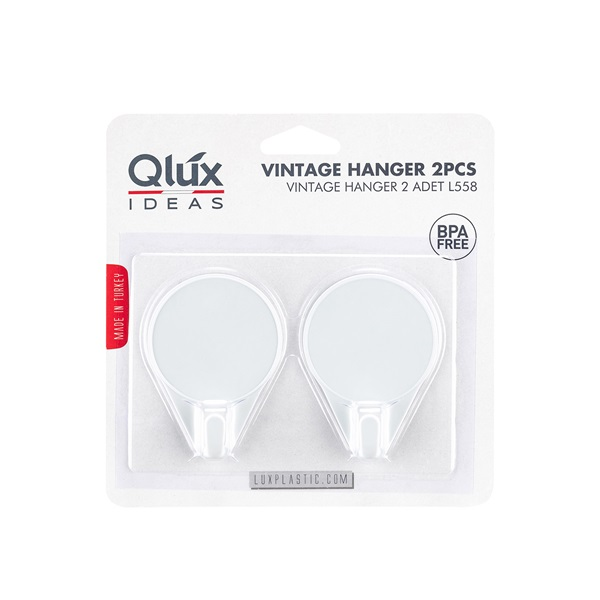 IRIS L-00788 Cloud akasztó 2 darabos szett, fehér vagy fekete színű (L-00788)